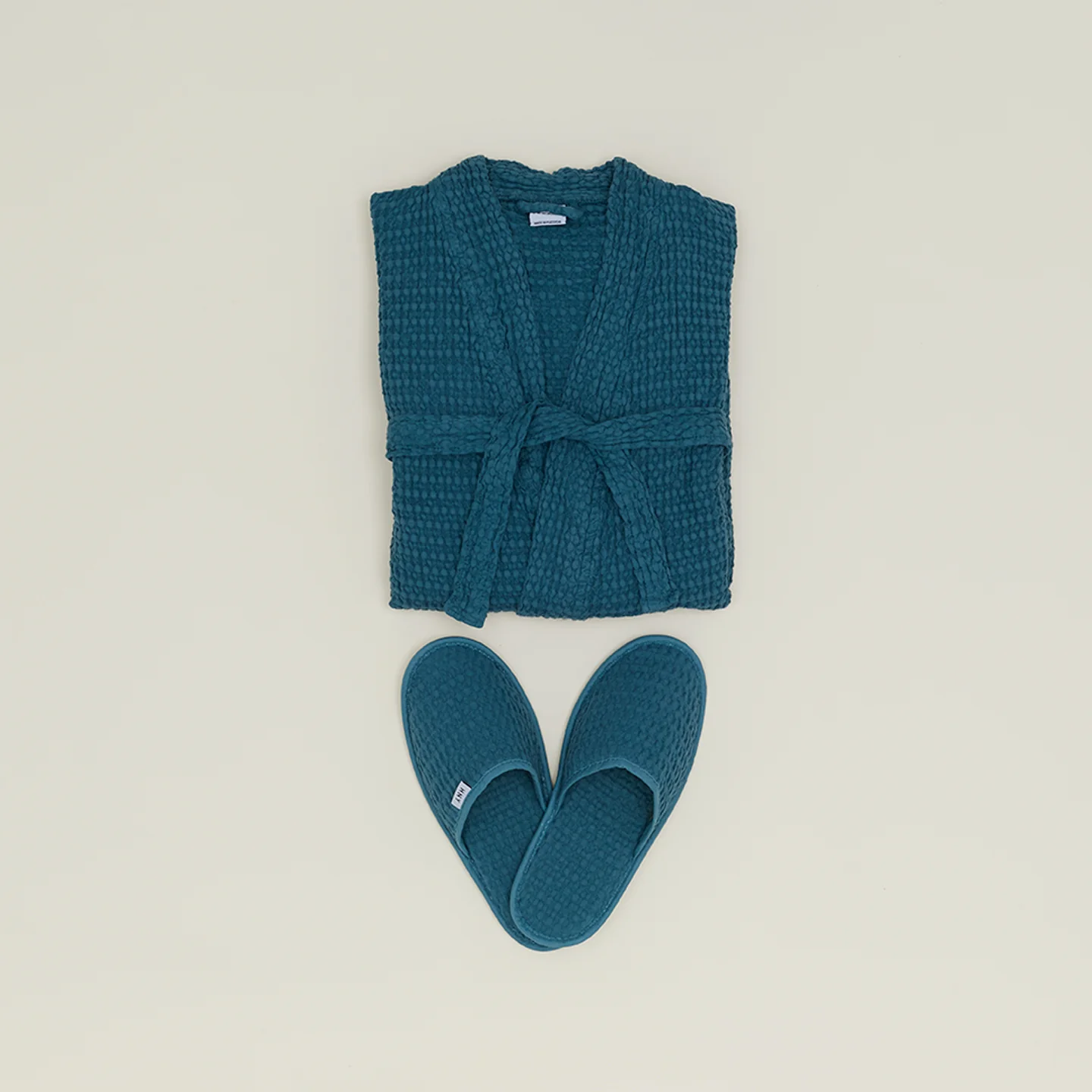 Simple Waffle Slippers - Peacock - Image 3
