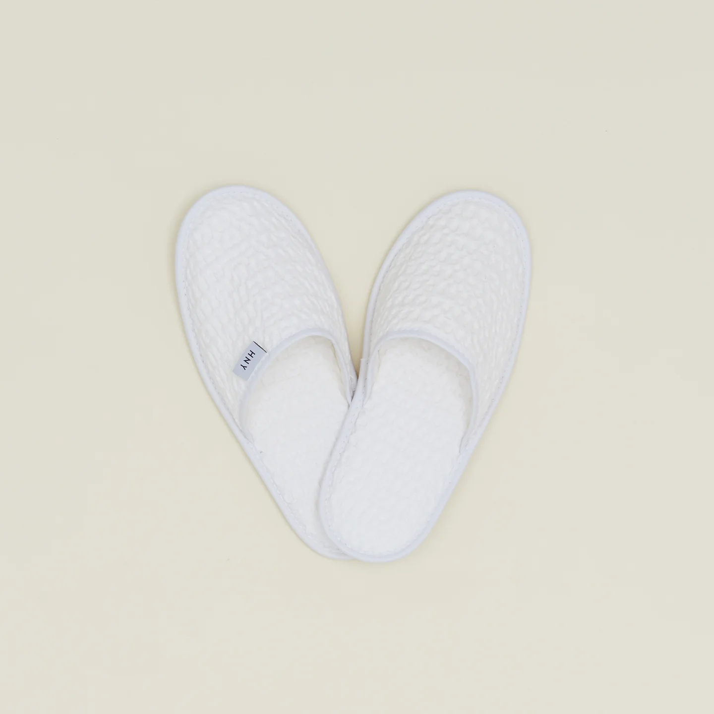 Simple Waffle Slippers - White - Image 2