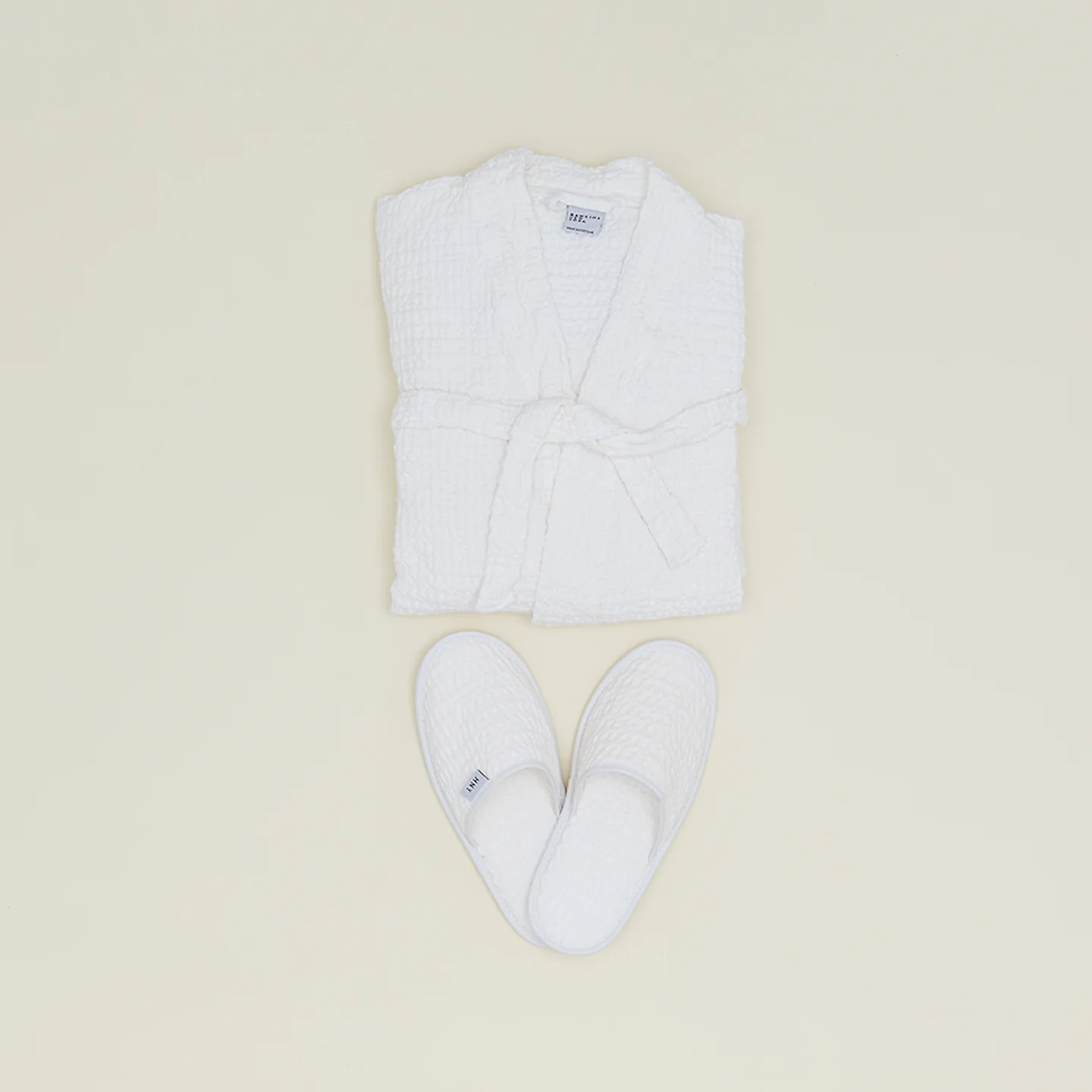 Simple Waffle Slippers - White - Image 3
