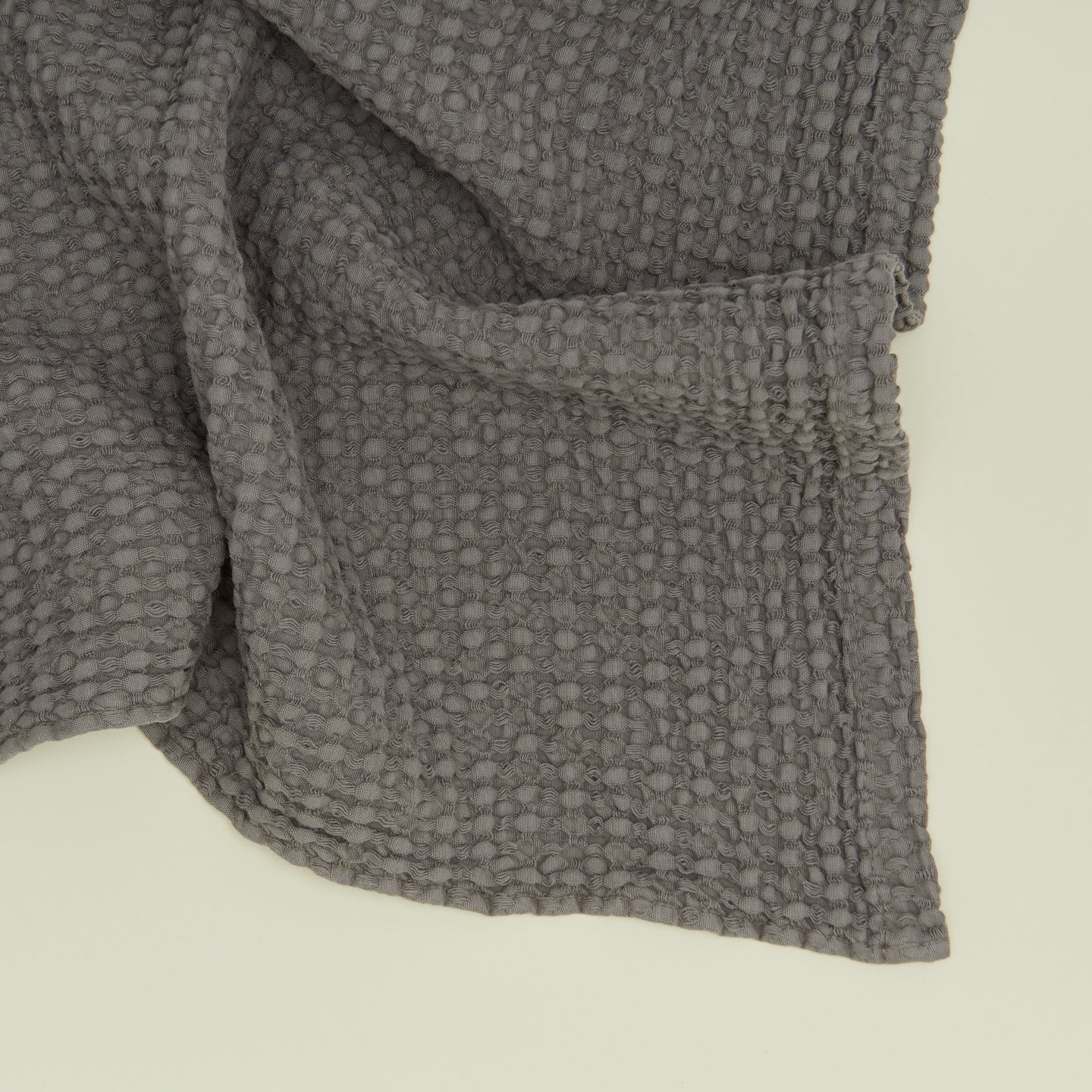 Simple Waffle Towel - Dark Grey - Image 2