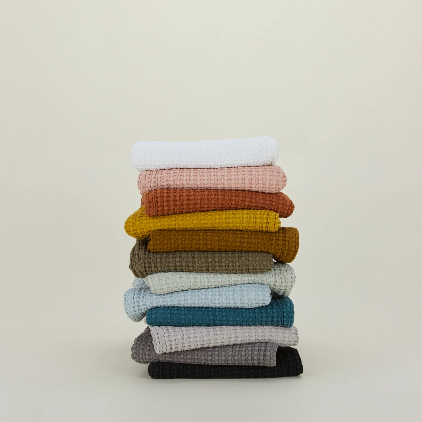 Simple Waffle Towel - Sage - Image 3