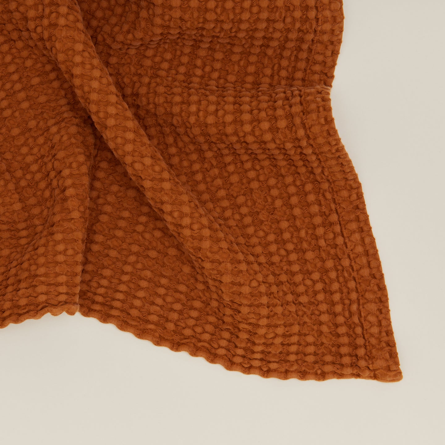Simple Waffle Towel - Terracotta - Image 2