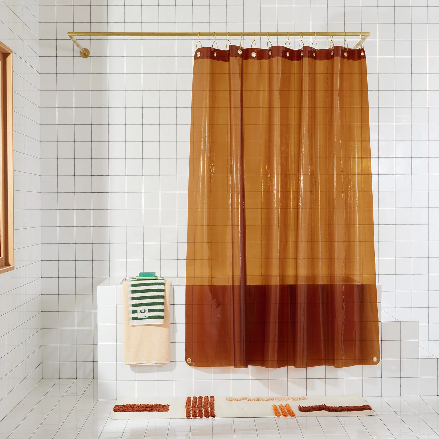 Solid Sun Shower Curtain - Honey - Image 3