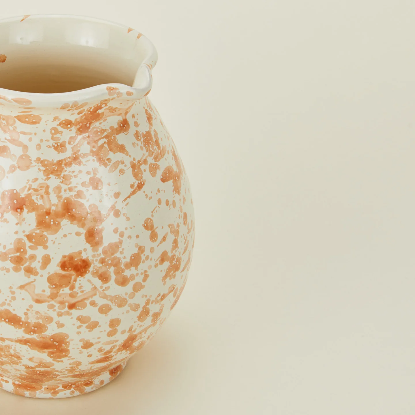 Splatter Cigno Jug - Tan/Ivory - Image 4