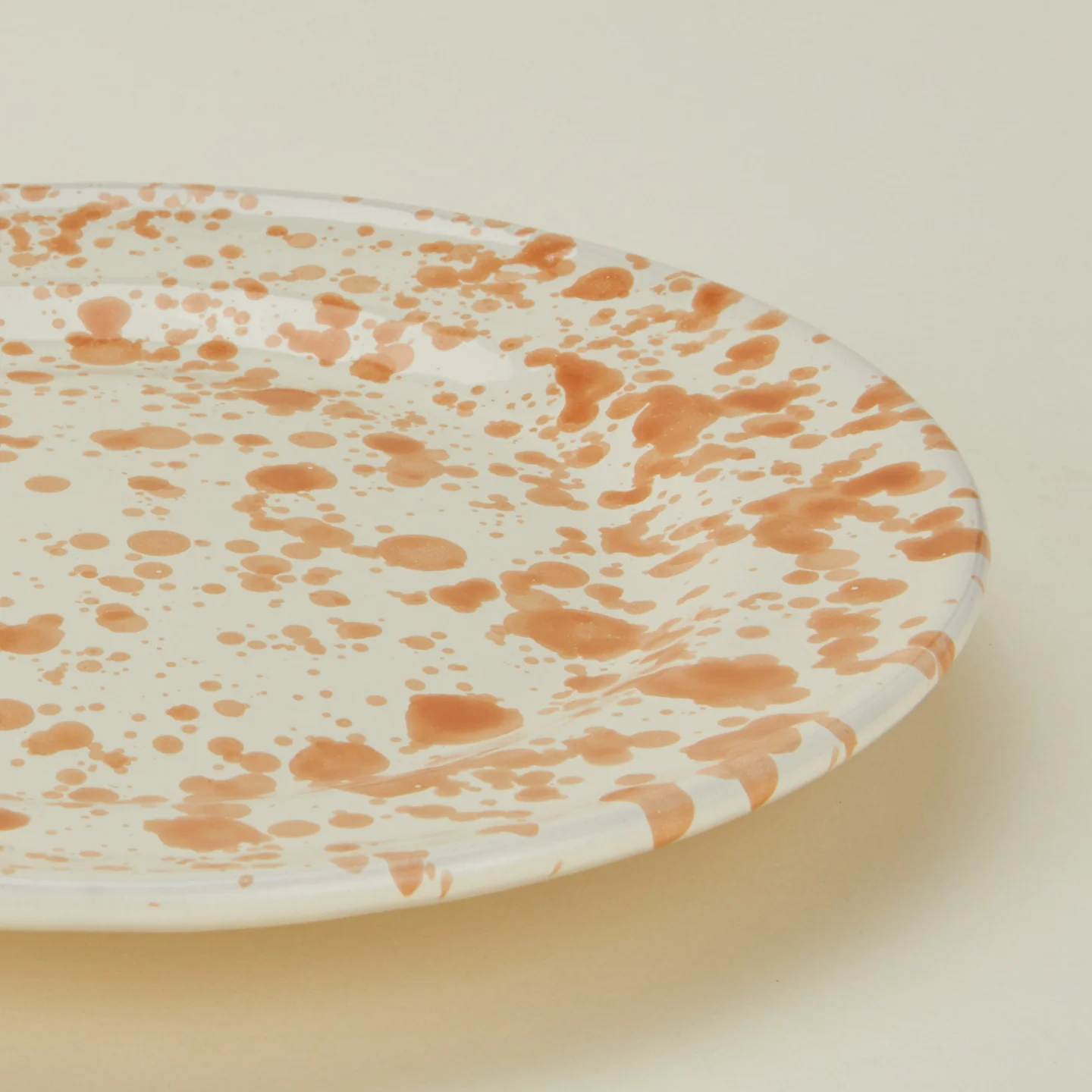 Splatter Dinner Plate - Tan/Ivory - Image 5