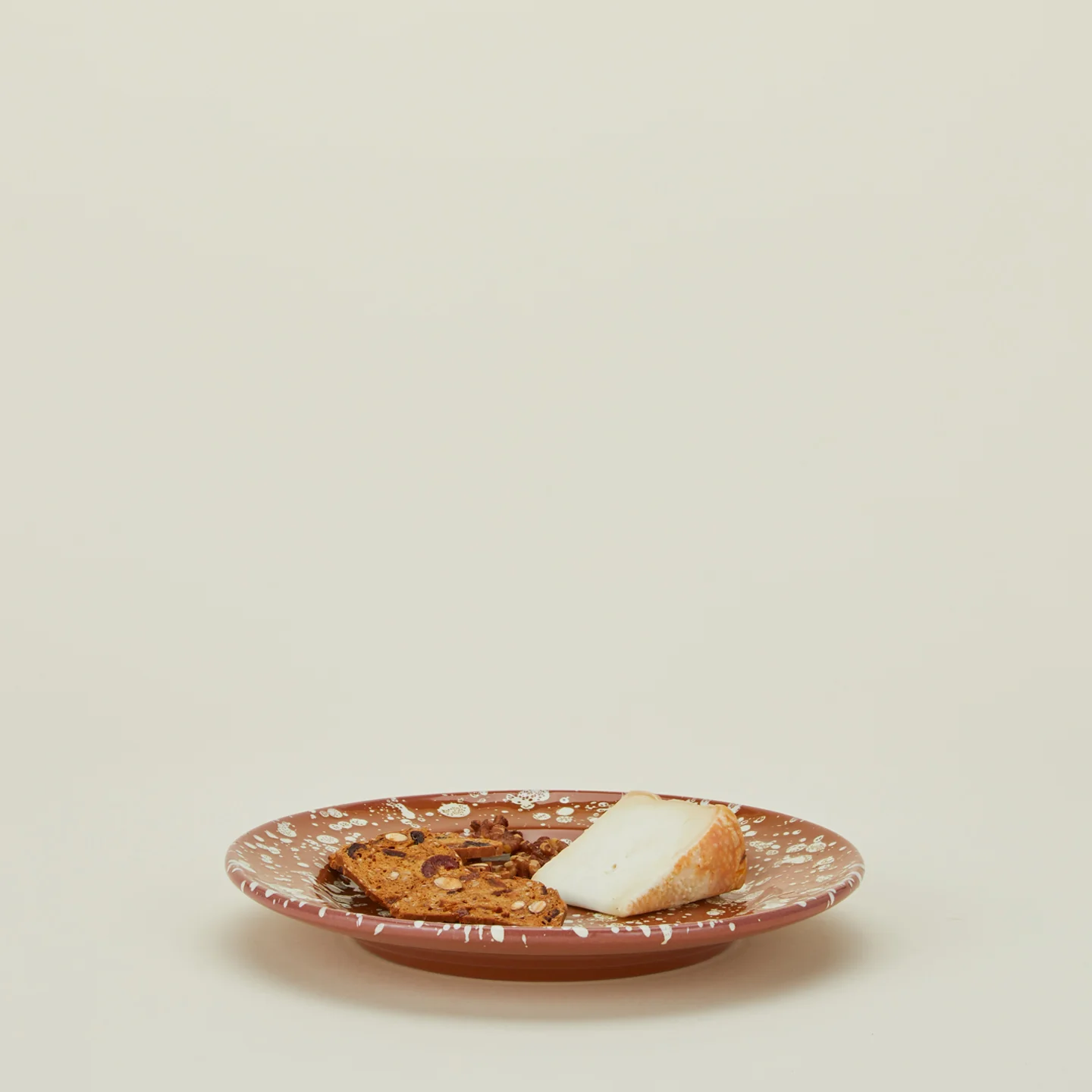 Splatter Dinner Plate - Terracotta/Cream - Image 2