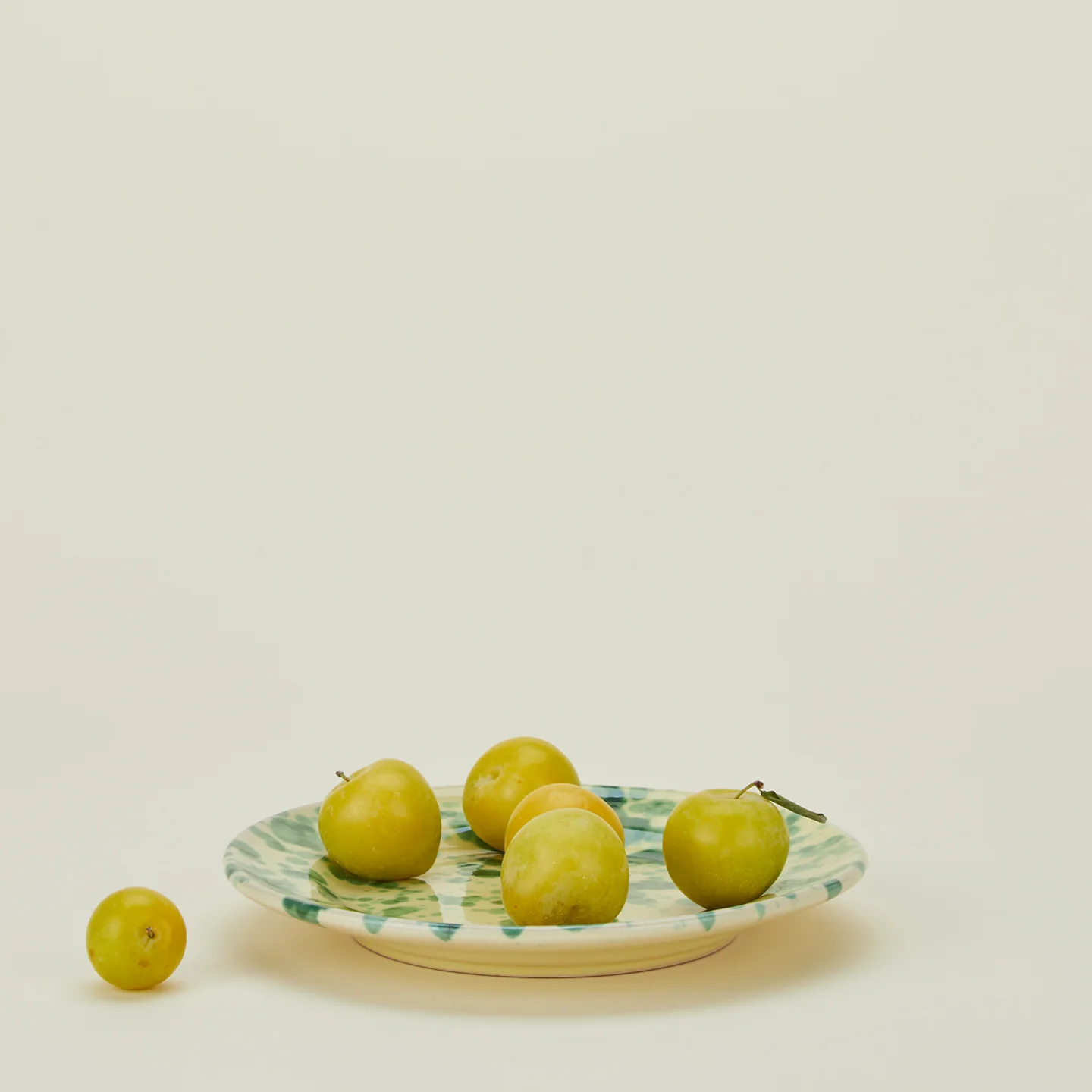 Splatter Dinner Plate - Yellow/Green - Image 2