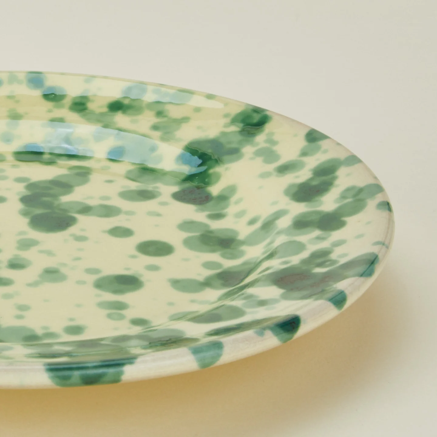 Splatter Dinner Plate - Yellow/Green - Image 5