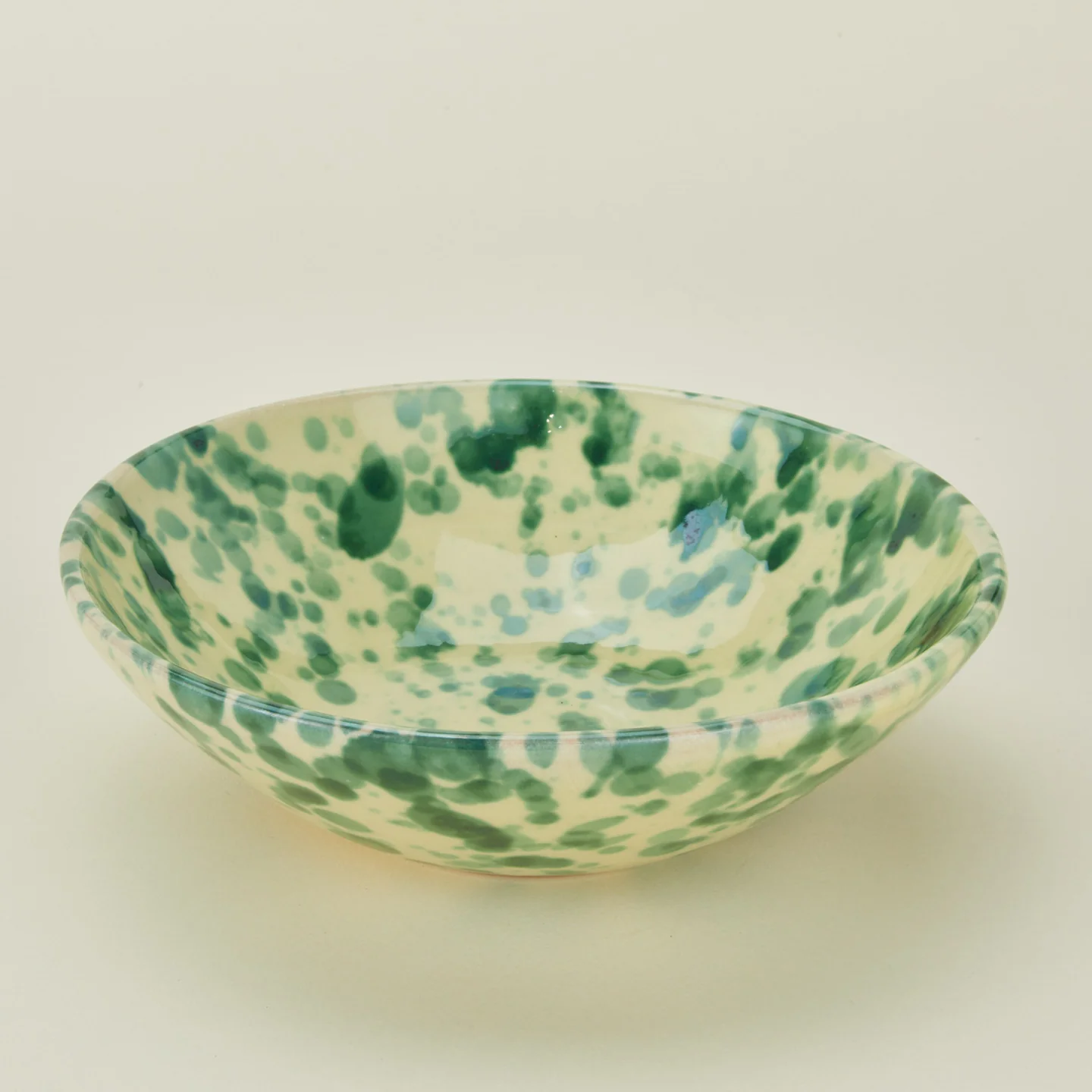 Splatter Low Bowl - Yellow/Green - Image 3