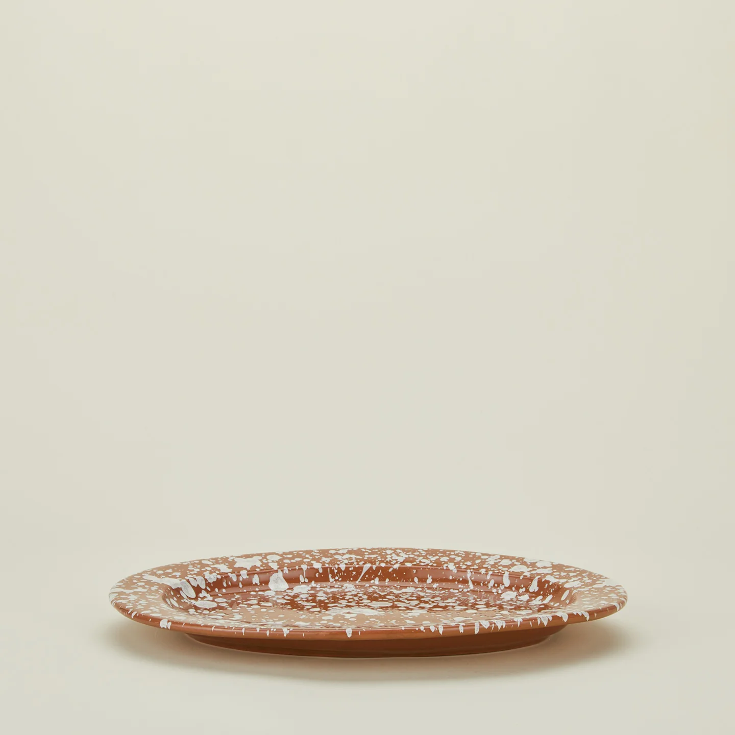 Splatter Oval Platter - Terracotta/Cream - Image 3