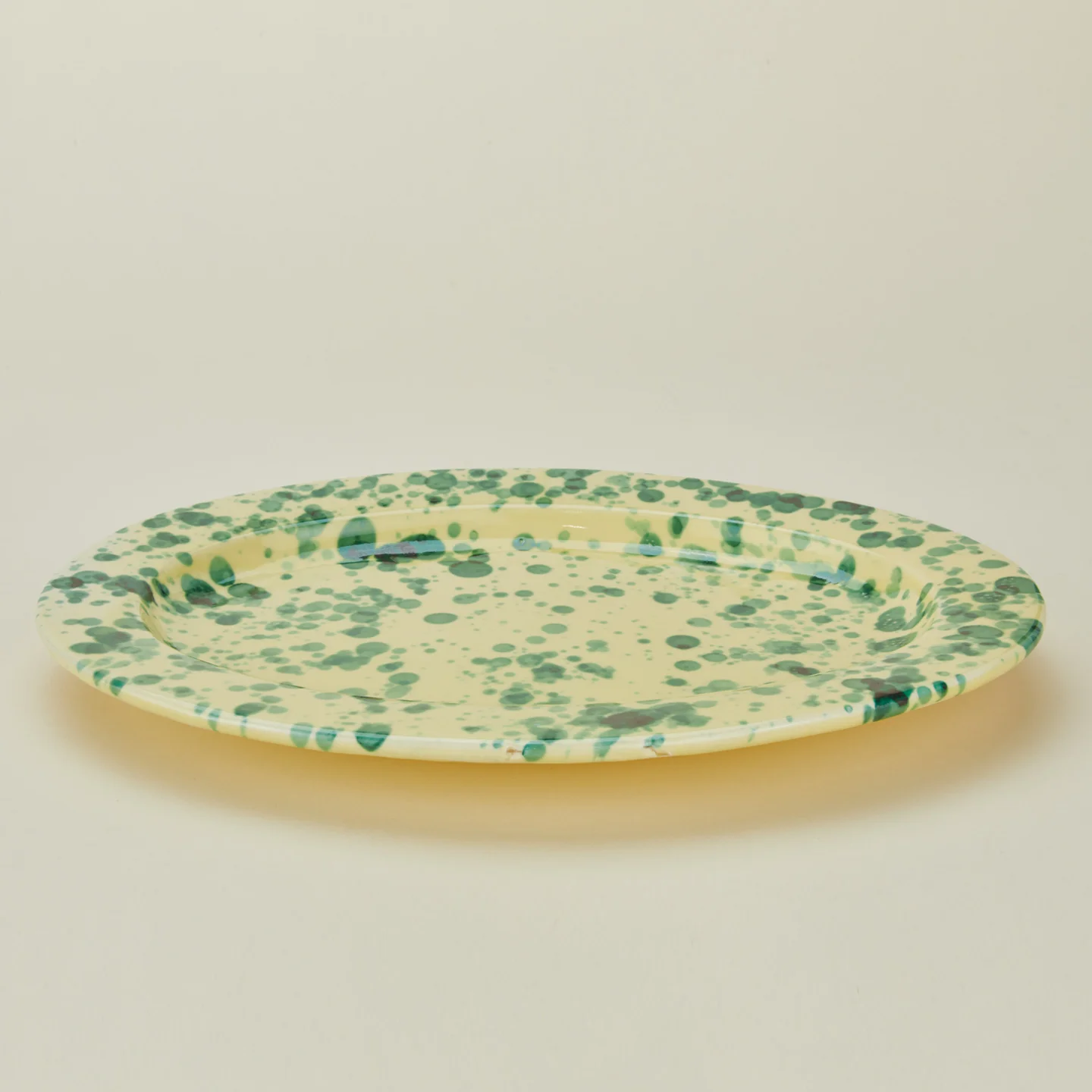 Splatter Oval Platter - Yellow/Green - Image 4