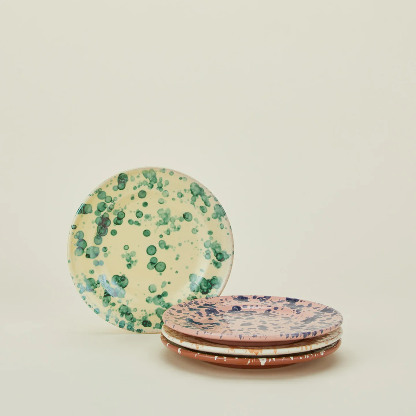 Splatter Salad Plate - Yellow/Green - Image 6