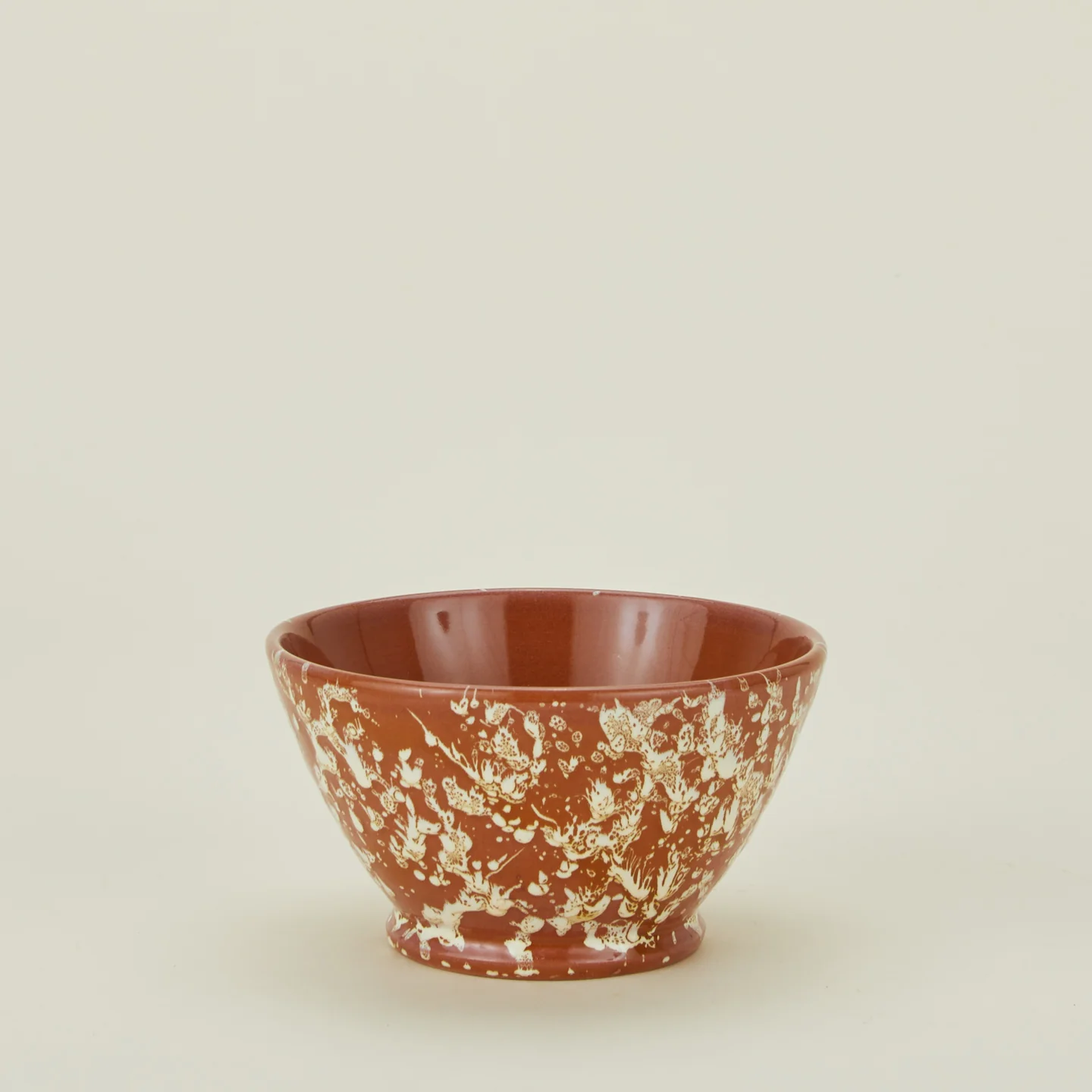 Splatter Small Bowl - Terracotta/Cream