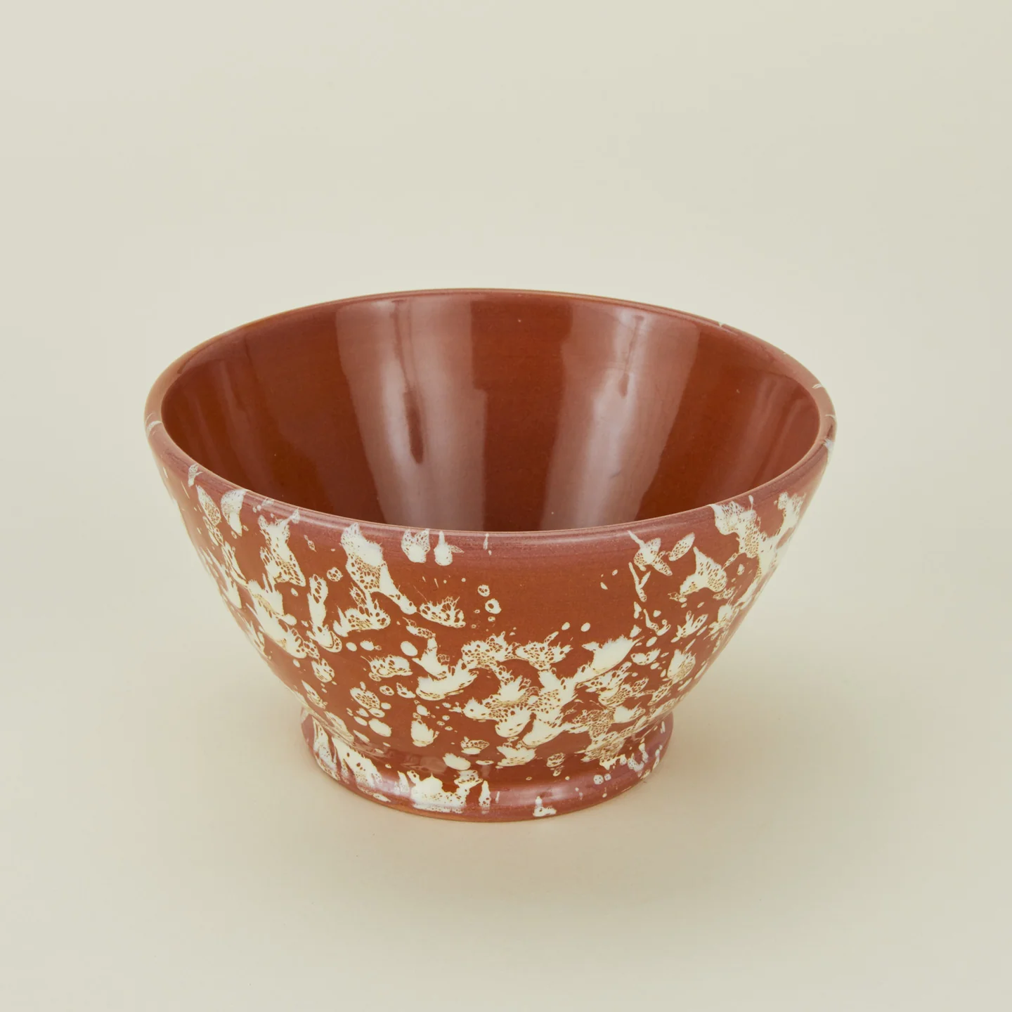 Splatter Small Bowl - Terracotta/Cream - Image 3