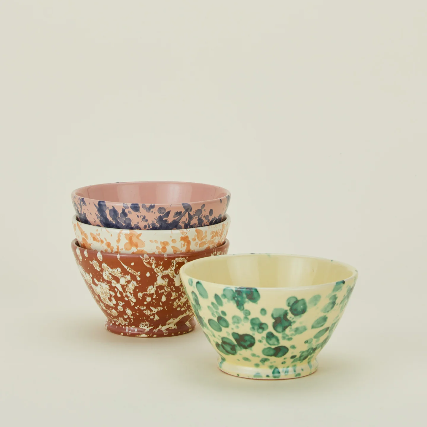 Splatter Small Bowl - Terracotta/Cream - Image 5