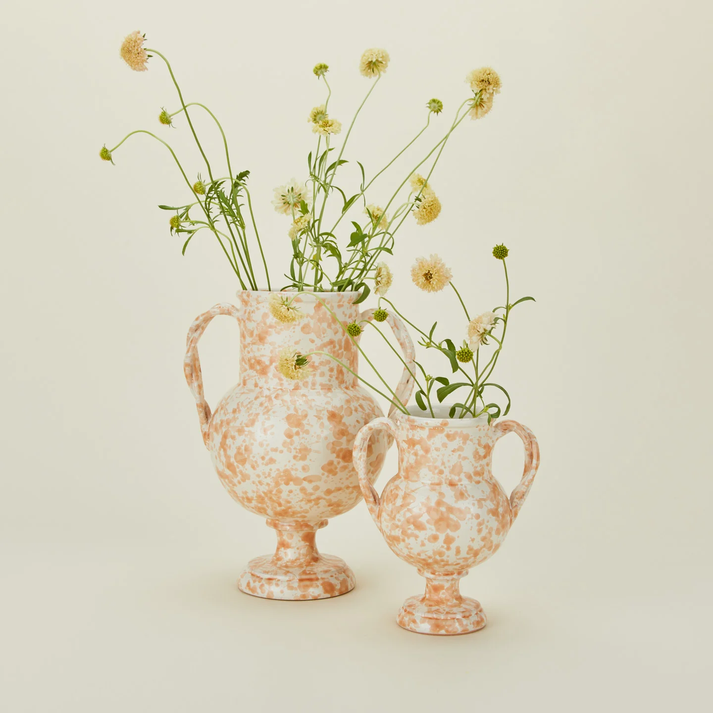 Splatter Verona Vase - Tan/Ivory - Image 2