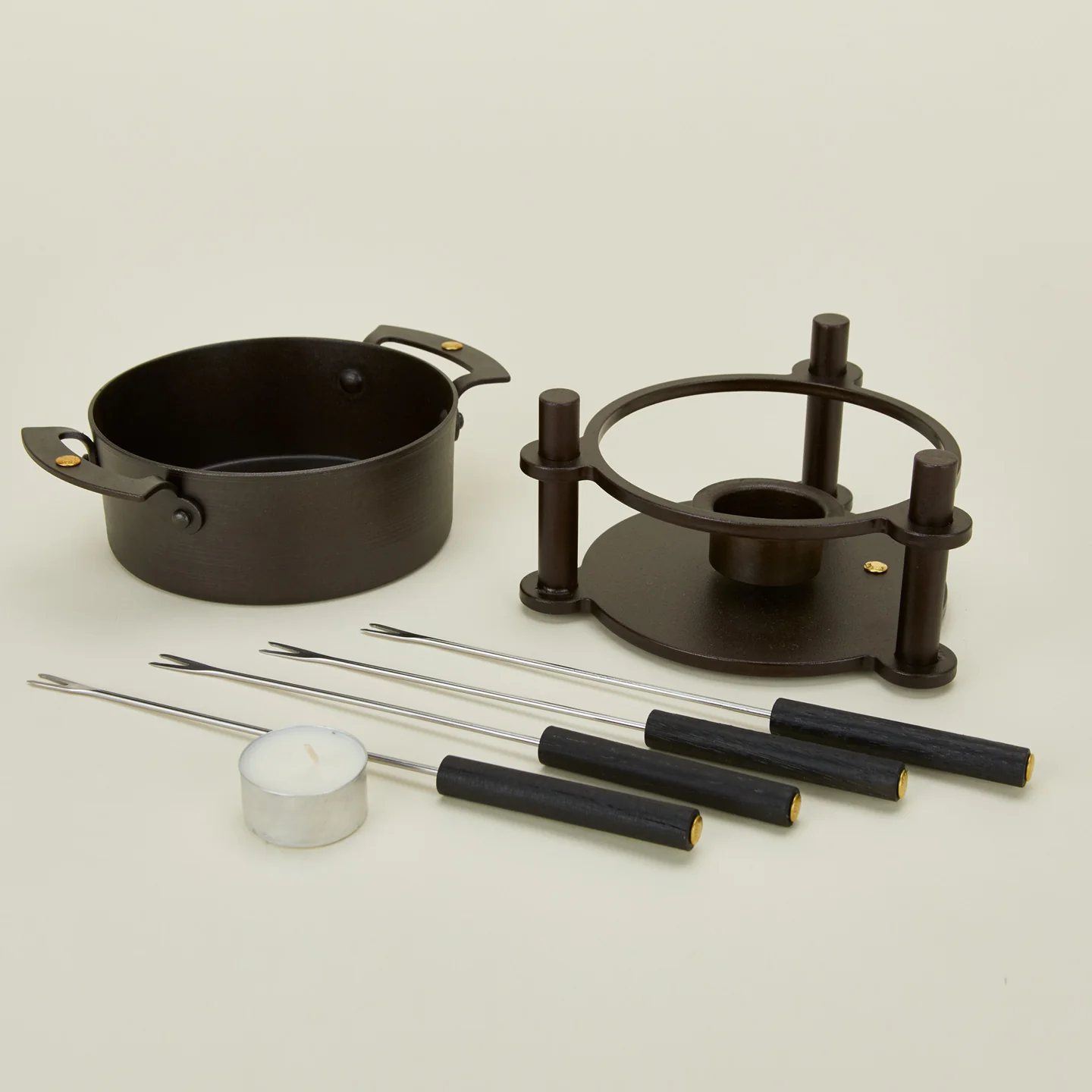 Spun Iron Fondue Pot - Image 5