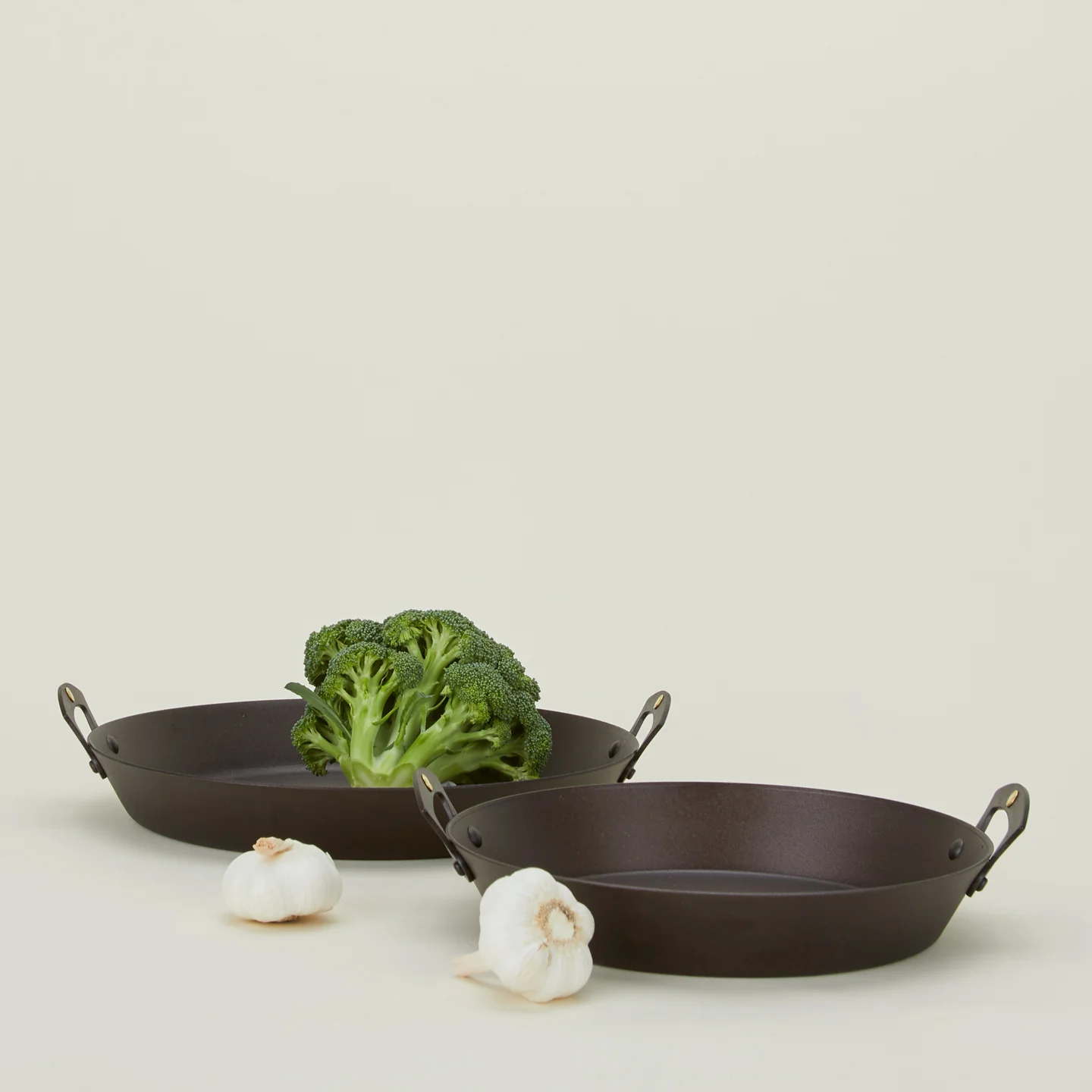 Spun Iron Two Handled Saute Pan - Image 2