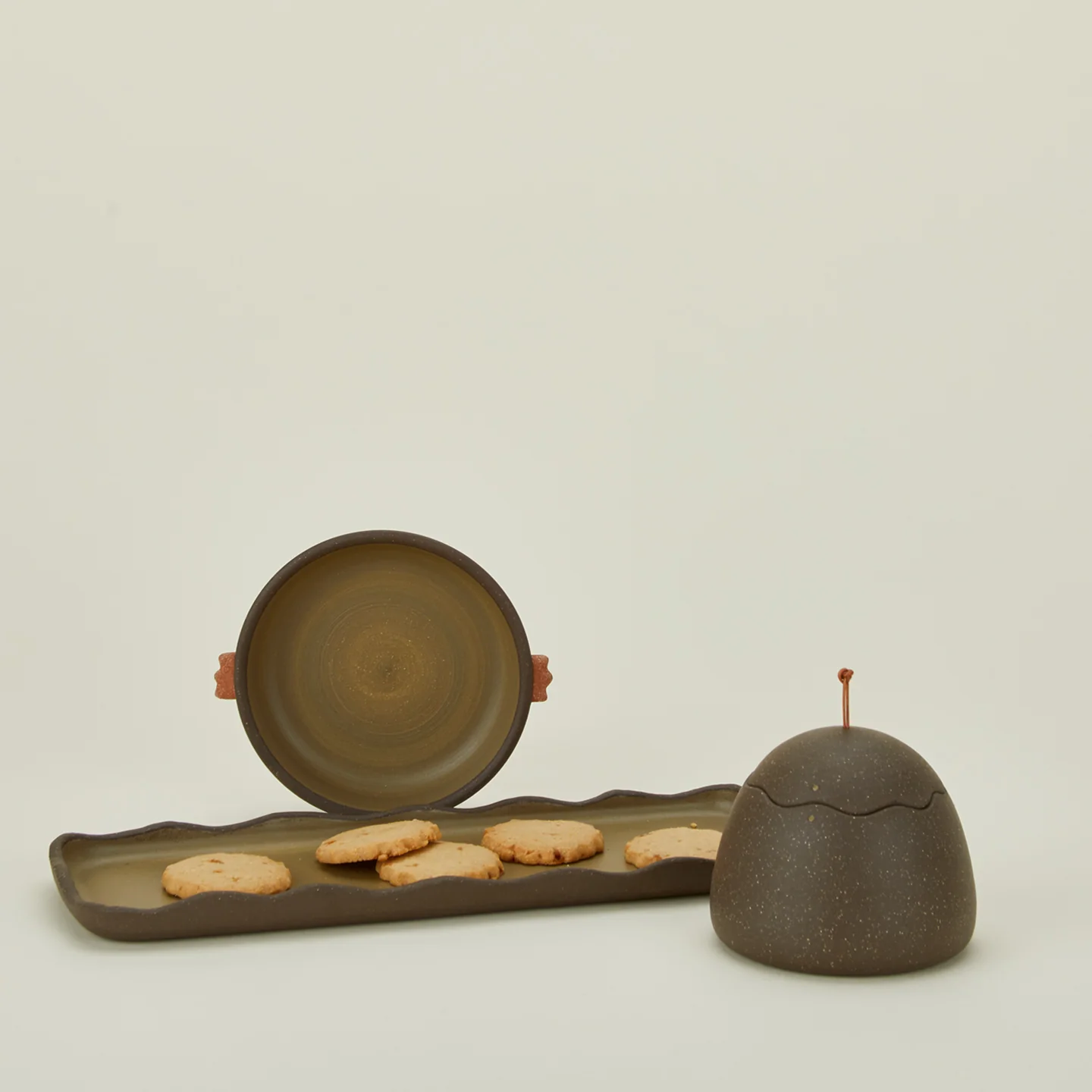 Stoneware Nub Saucer - Olive - Image 5