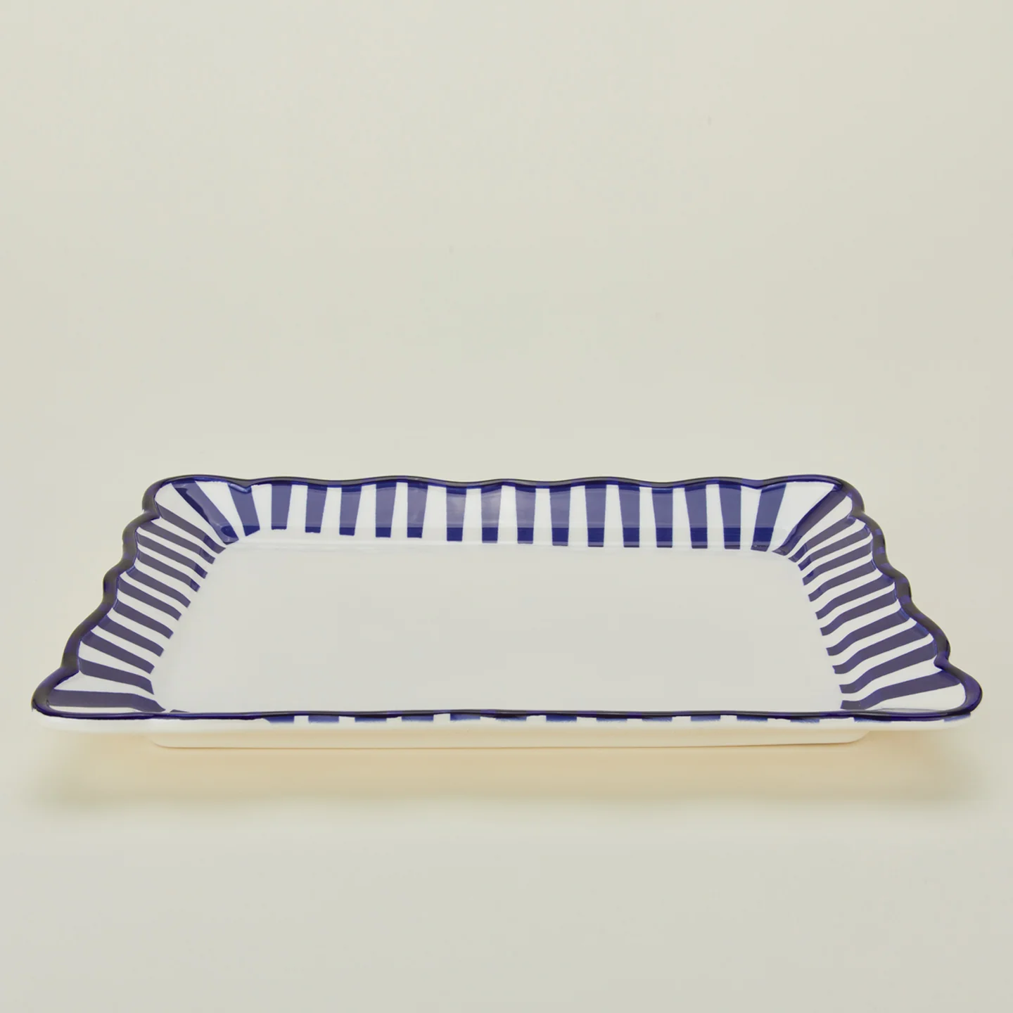 Striped Edge Rectangular Platter - Image 4