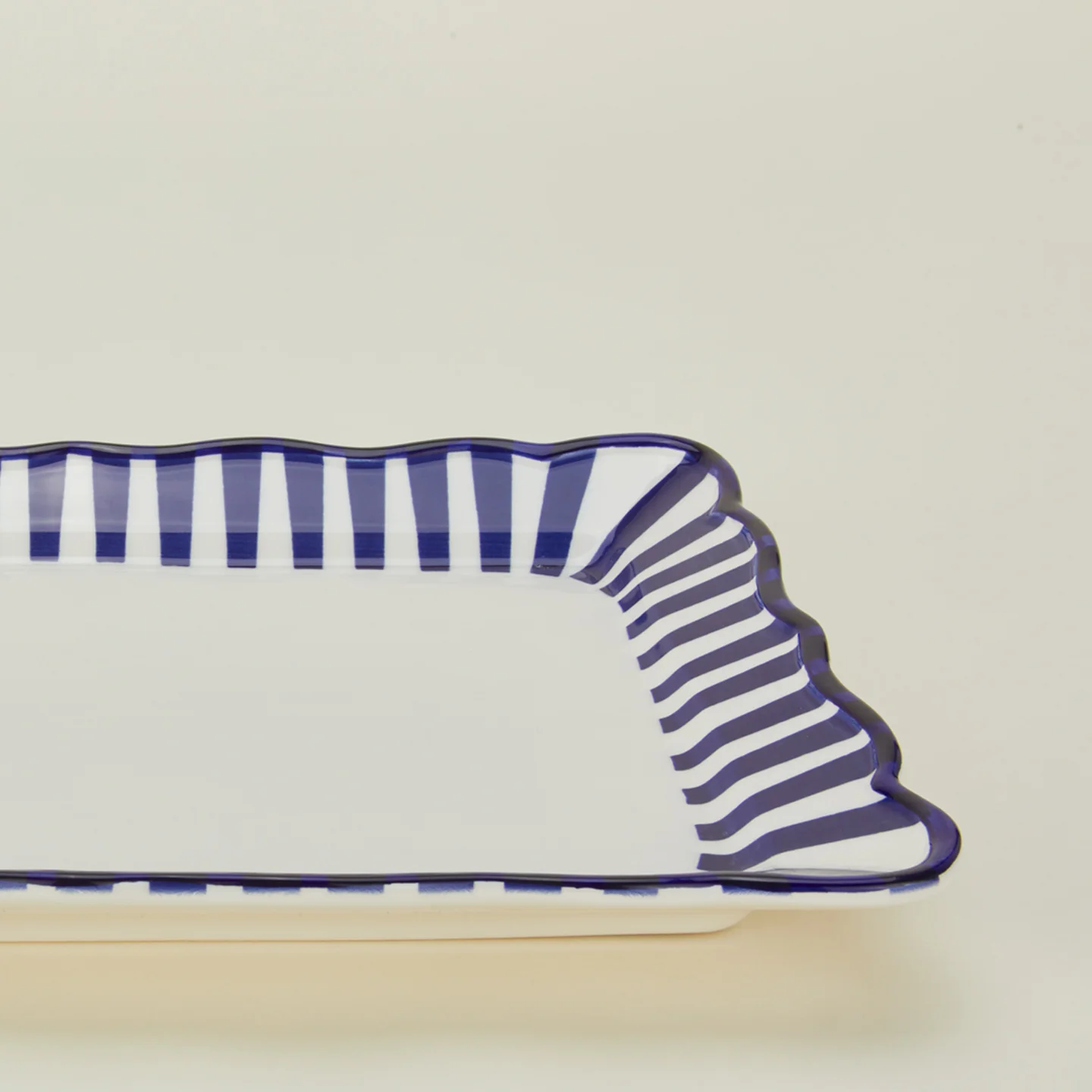 Striped Edge Rectangular Platter - Image 5