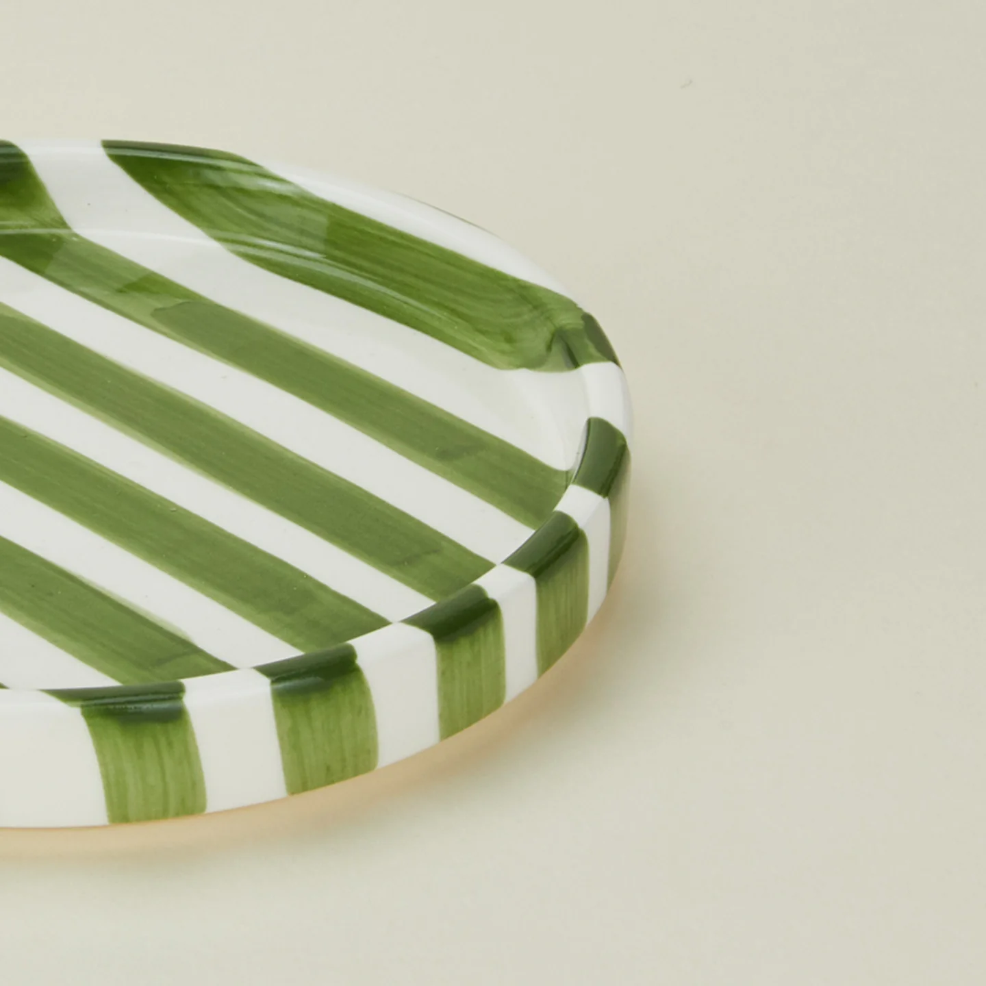 Striped Mini Plate - Olive - Image 5