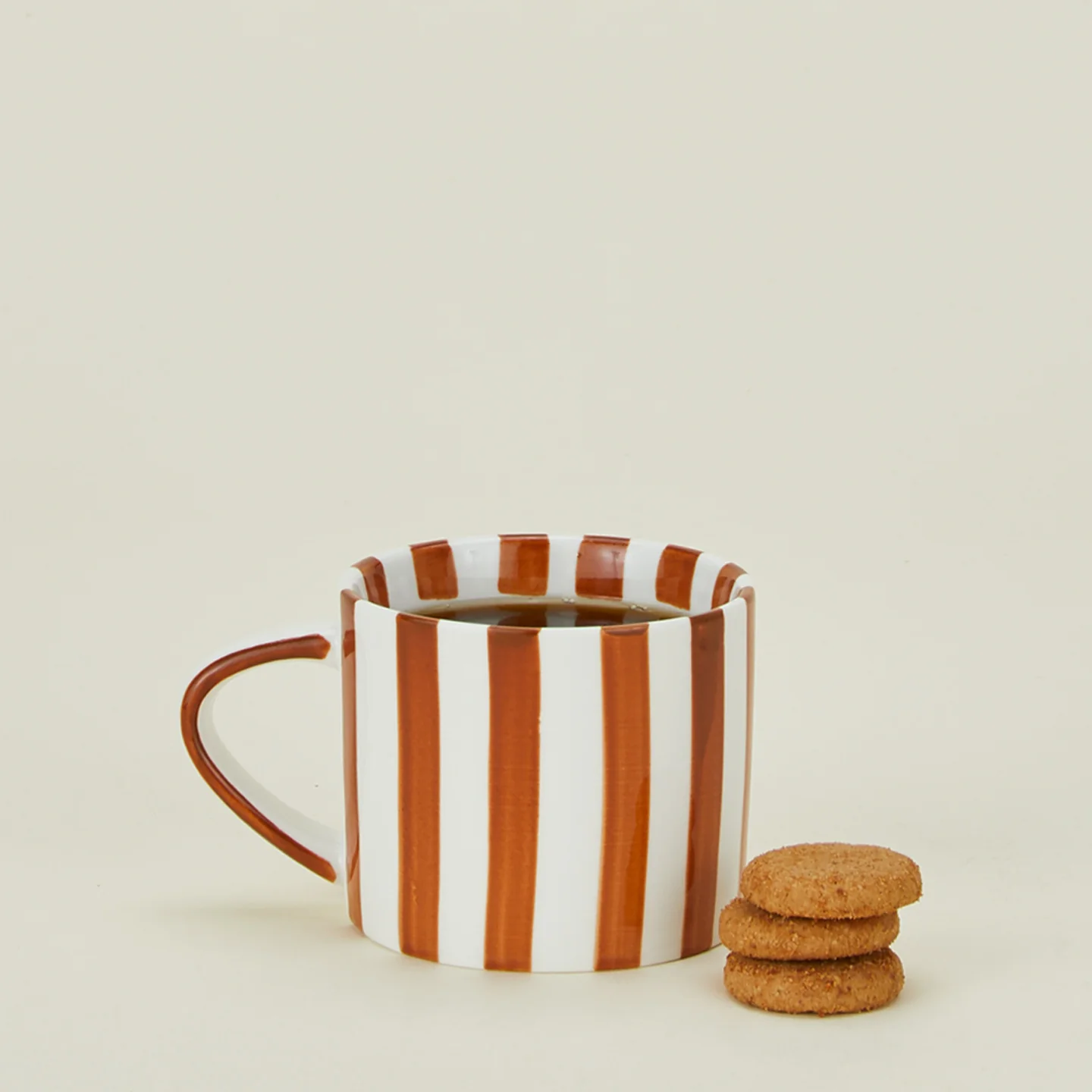 Striped Mug - Brown - Image 2