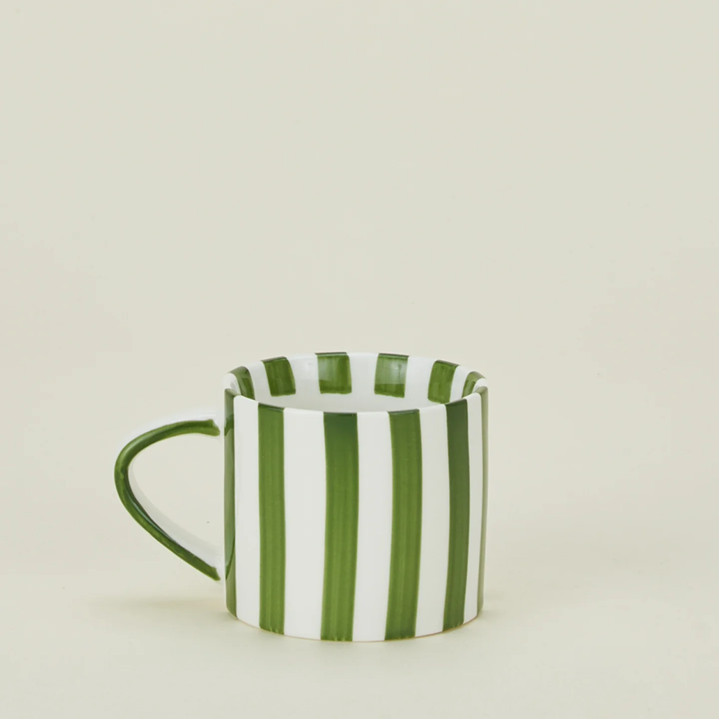 Striped Mug - Olive