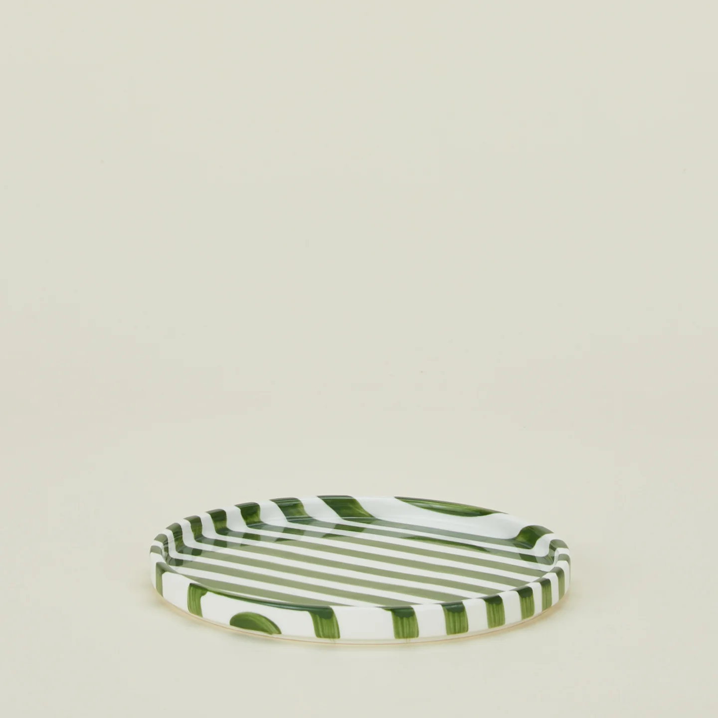 Striped Side Plate - Olive - Image 3
