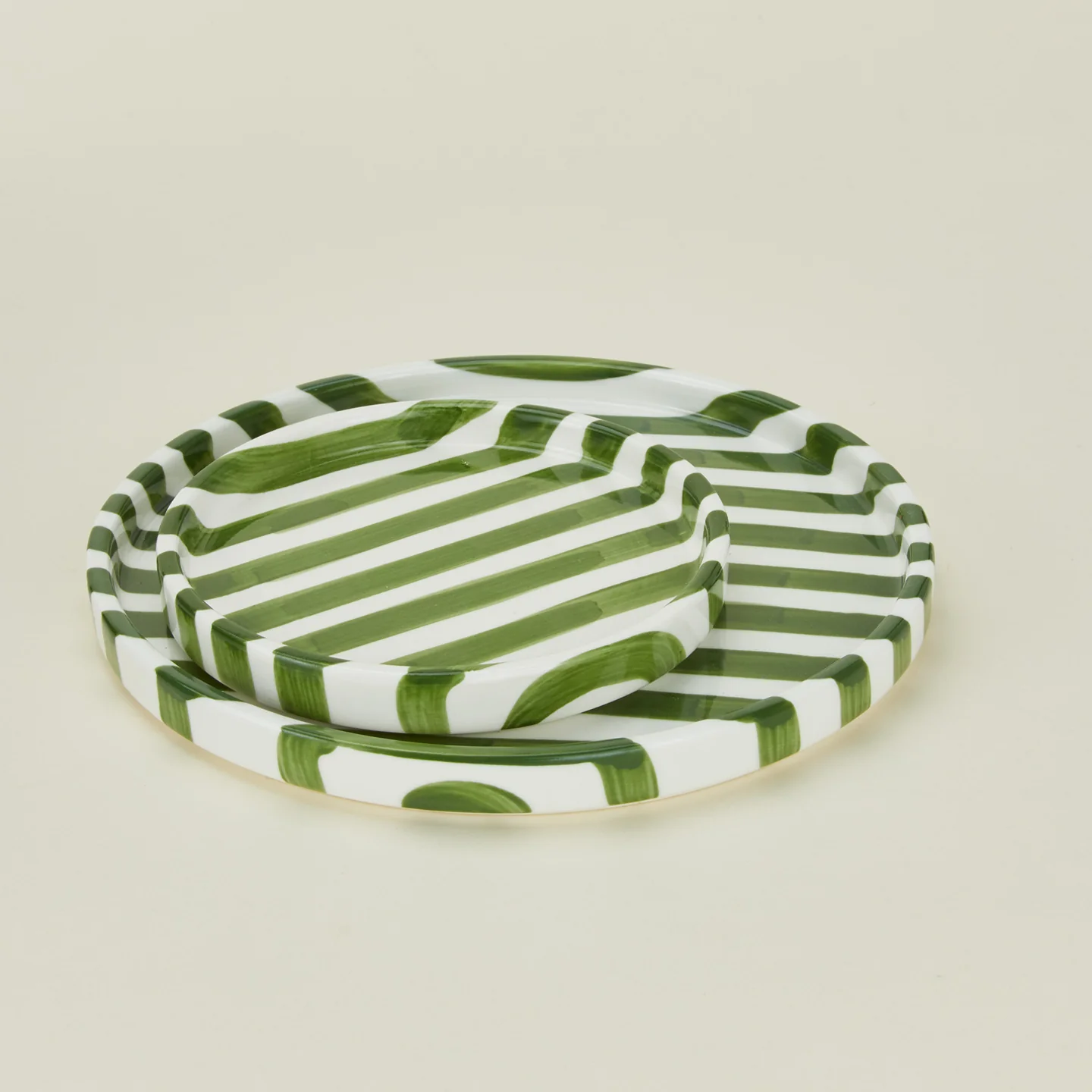 Striped Side Plate - Olive - Image 6
