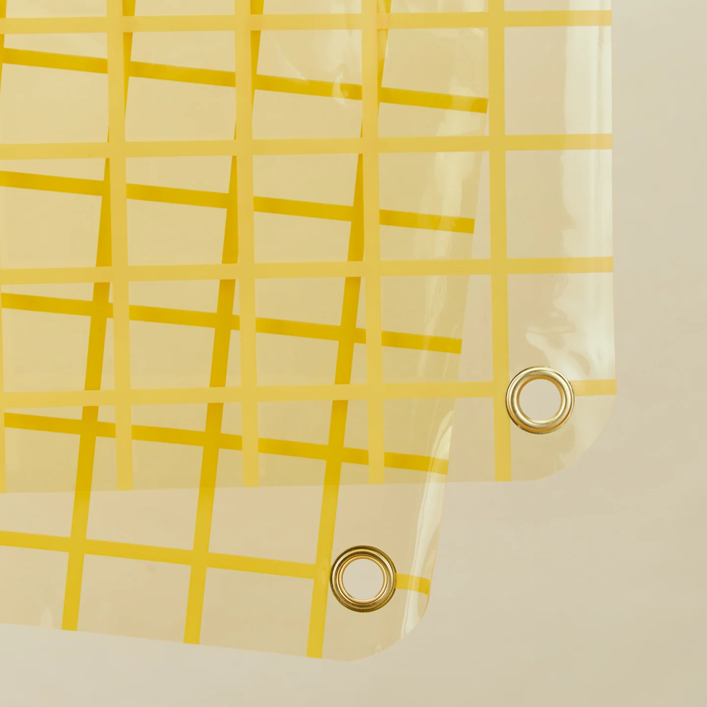 Sun Grid Shower Curtain - Butter - Image 2