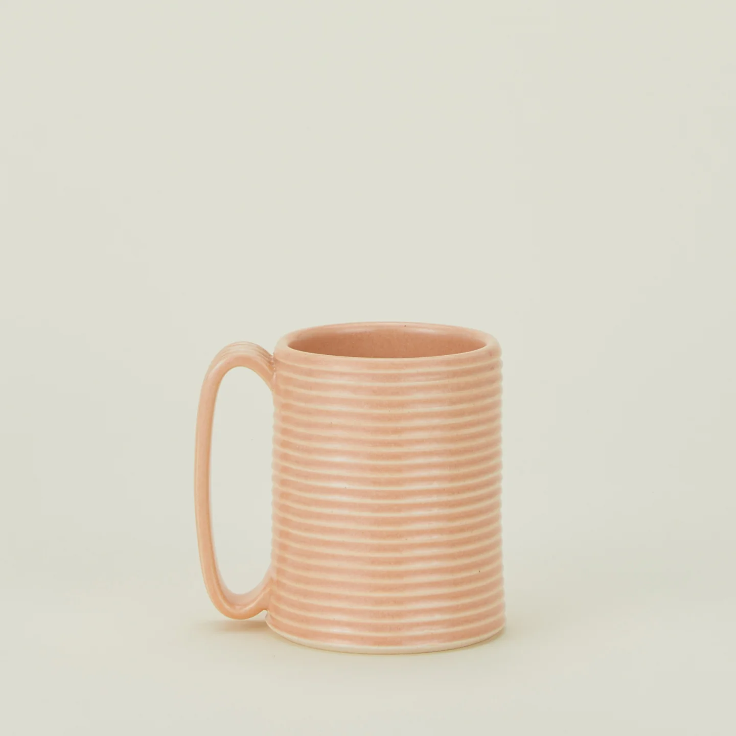 Tall Ribbed Mug - Blush
