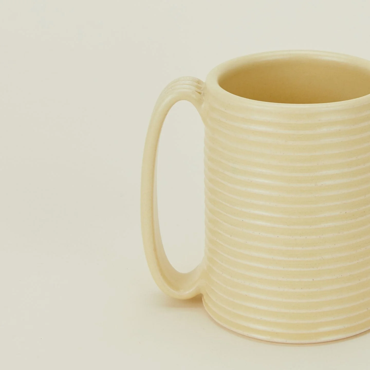 Tall Ribbed Mug - Butter - Image 4