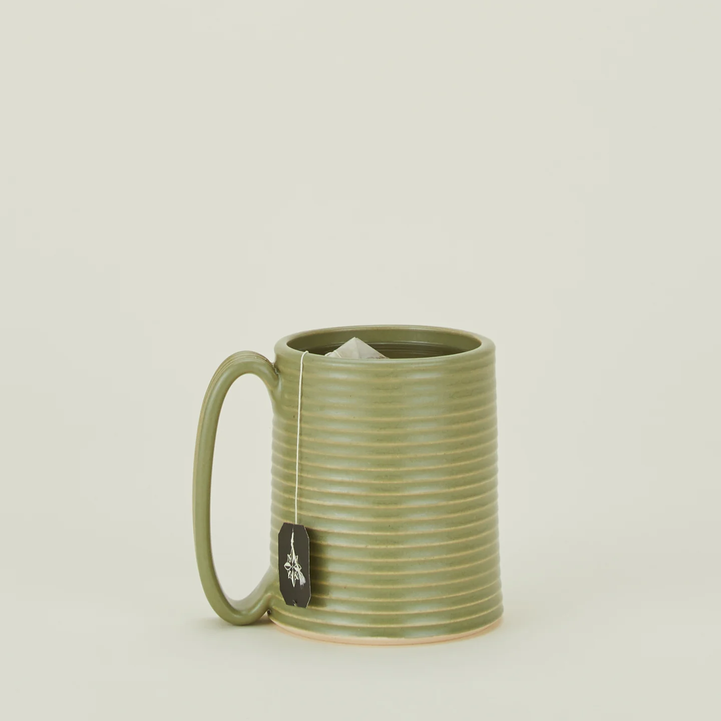 Tall Ribbed Mug - Olive - Image 2