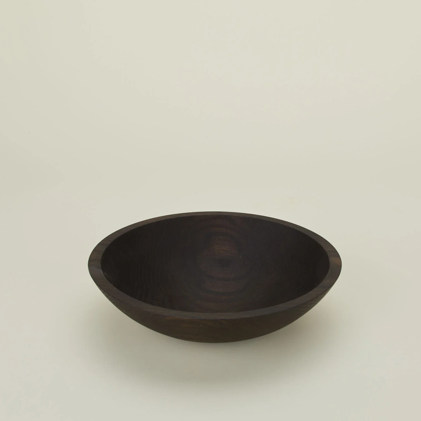 Turned Wood Bowl - Ebonized Oak - Image 4