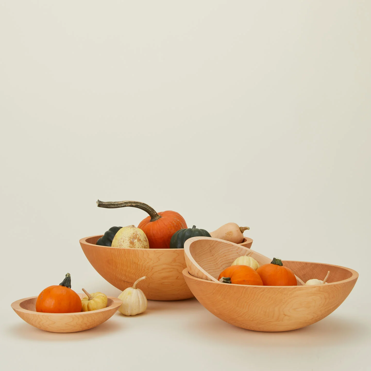 Turned Wood Bowl - Natural Maple - Image 2