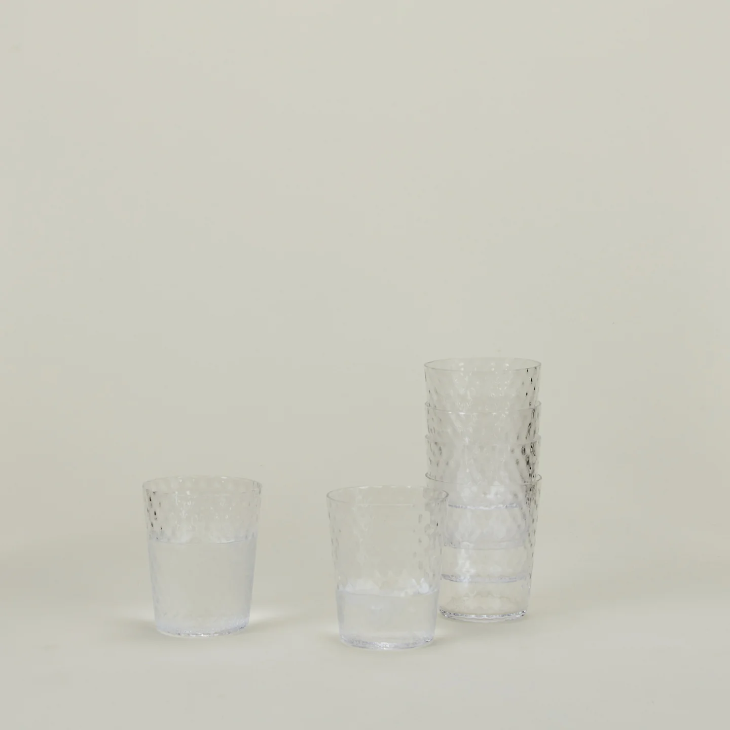 Veneziano Tumbler, Set of 6 - Clear - Image 2