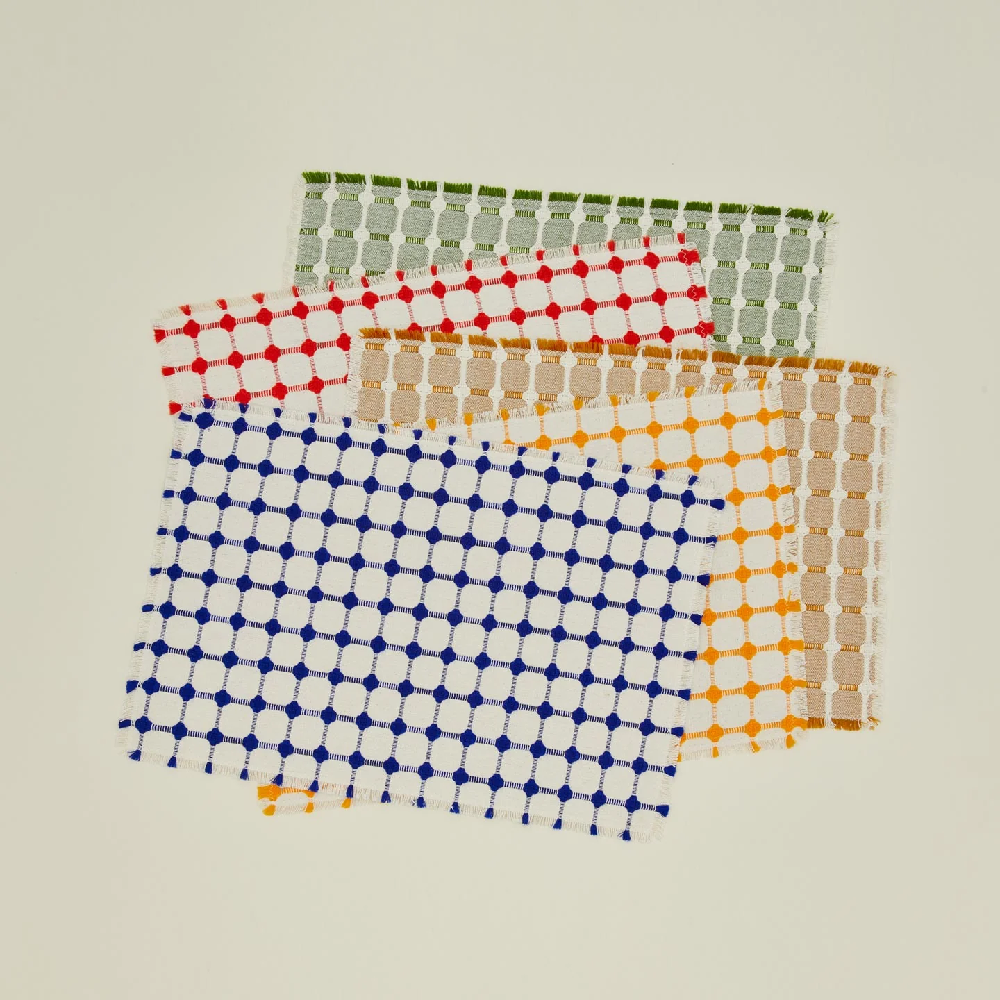 Wicker Fringed Placemat, Set of 4 - Cobalt - Image 5