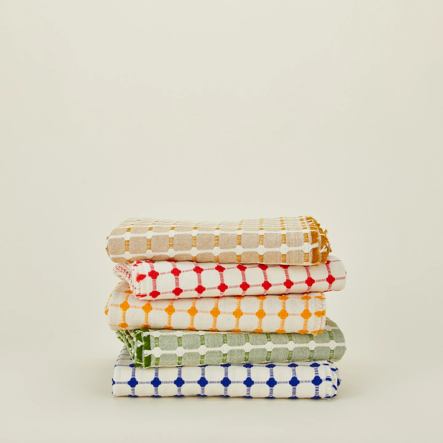 Wicker Fringed Tablecloth - Cobalt - Image 5
